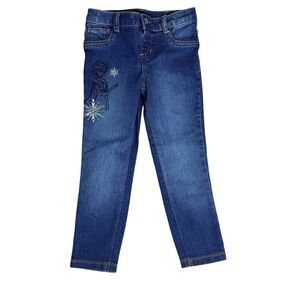 Disney Jumping Beans Girls Blue Elsa Frozen Skinny Jeans Size 4 Limited Edition